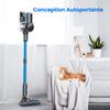 INSE S7P Blue Cordless Stick Vacuum Cleaner with LED Display and Soft Roller Brush