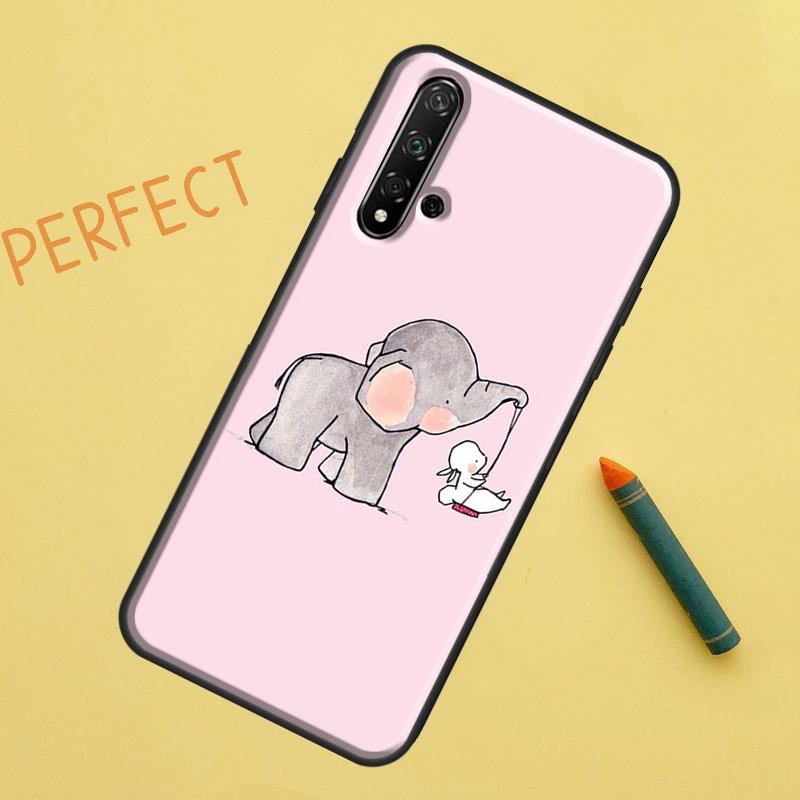 Cute Elephant For Huawei Nova 12s 11i 7i 8i 12i Y73 Y70 Y90 Y60 Y72 Y61 Y91 9 10 SE P40 Lite P30 Pro Case