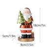1PCS Christmas Creative Cute Santa Decoration Gifts Holiday Gifts Resin Crafts Ornaments Family Atmosphere