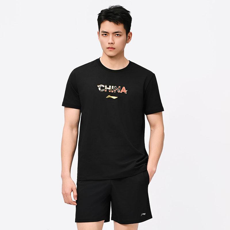 Li Ning Повседневная спортивная одежда Унисекс Черный AHSW427-1+AKSU789-3