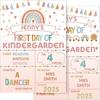 First Day and Last Day School Board Boho Back to School Sign School Chalkboard First Day Photo Prop Sign Rainbow 1st Day Chalk Board for Kids