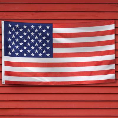 Флаг США 90x150см Печать Звезды Полосы Полиэстер Флаг Дня Независимости для Уличного Двора