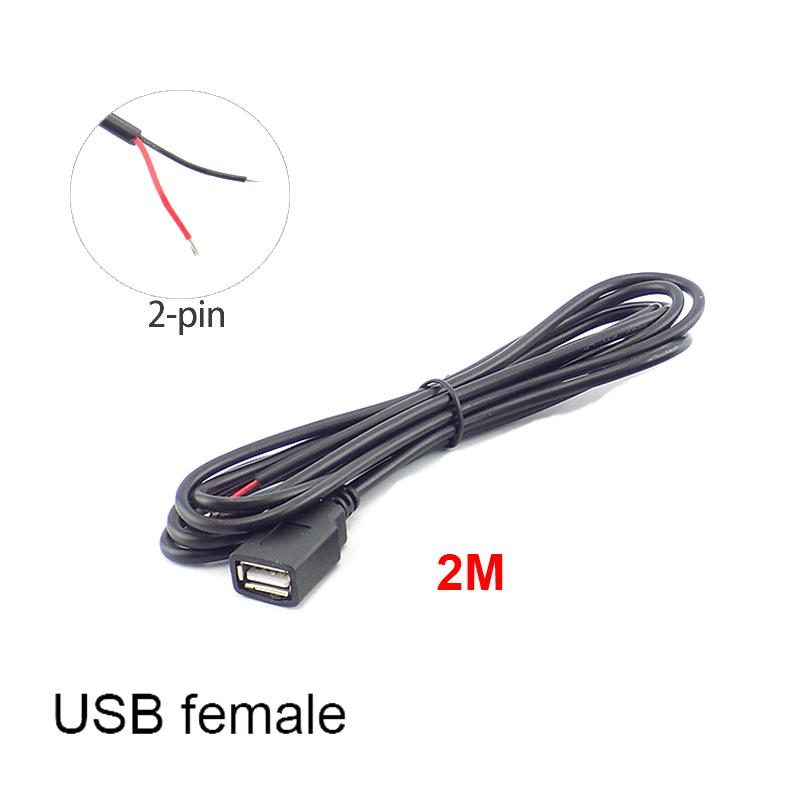 5 шт./лот Micro USB 2.0 A Female Male Jack Удлинительный кабель питания 4 Pin 2 Pin 4 провода DIY Data Line Зарядный шнур