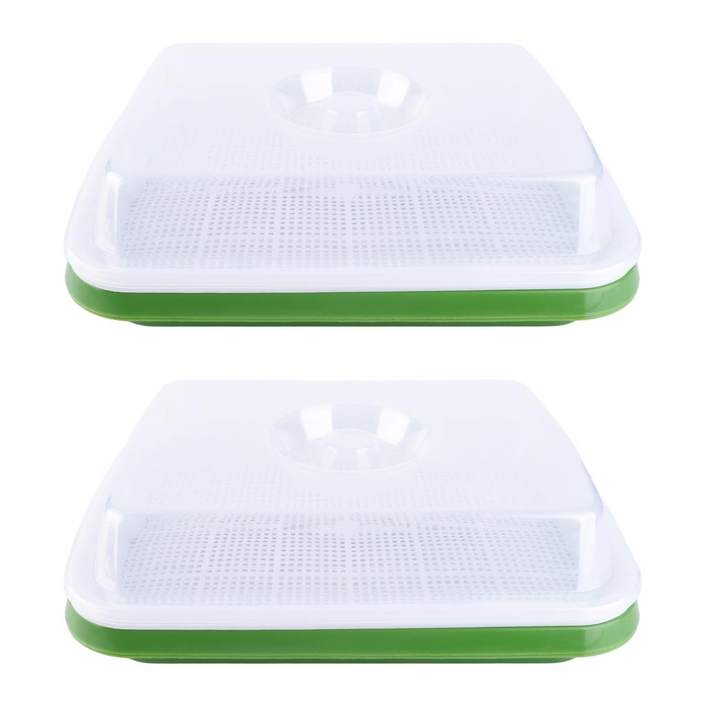 Sprouting Tray Transparent Lid Dense Small Holes Fine Workmanship Plastic Material Seed Sprouter