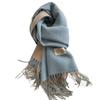 Warm Imitation Wool Scarf Two-sided Winter Long Shawl Classic Cashmere Shawl  Autumn Winter
