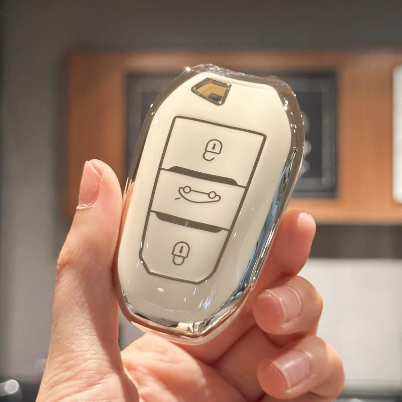 Чехол-брелок от автомобиля с брелком из искусственной кожи для Peugeot 2008 3008 5008 308 508 для Opel Grandland X Mokka Corsa Insignia