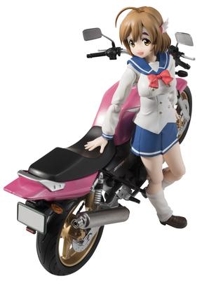 S.H.Figuarts Бакуон Сакура Хане (Школьная форма) & CB400 SUPER FOUR Прибл.. Покрашенная фигурка персонажа из ПВХ и АБС, 135 мм