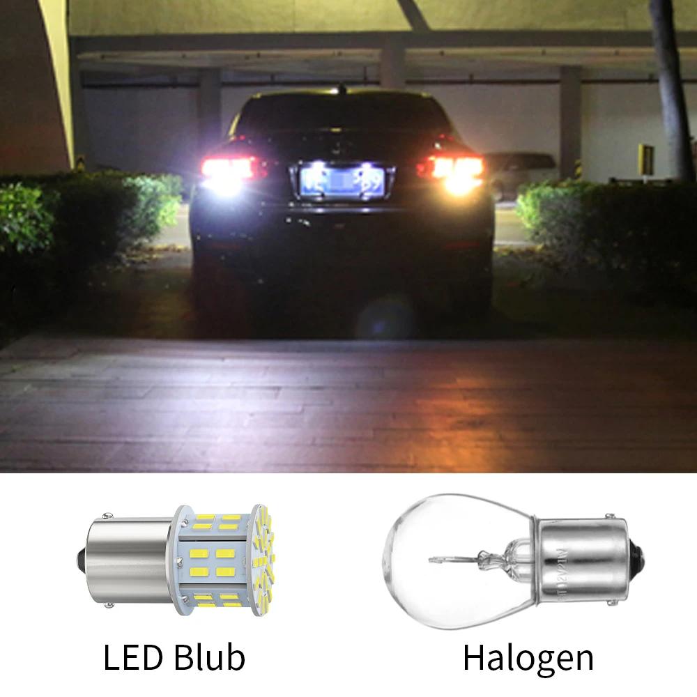 10X Светодиодные лампы 1156 BA15S P21W 3014SMD 1157 BAY15D P21/5W Лампа указателя поворота ДХО Дневной ходовой огонь Красный Синий Белый для грузовика 24В