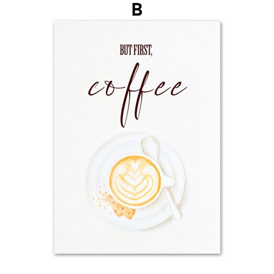 Элегантный кофе, кофеин, чашка какао, постеры и принты, настенные художественные картины на холсте, настенные картины в скандинавском стиле, кухонные сюрреалистические украшения