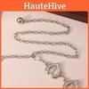 Heart Shaped Metal Waist Chain With Engraved Design For Adult Women Unique Jewelry Gift