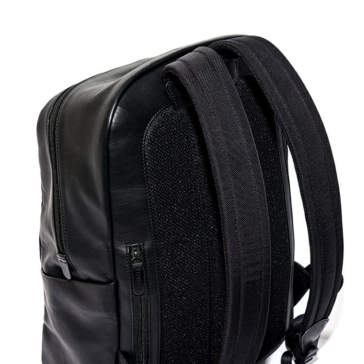 Daypack Backpack Rucksack Genuine Leather B4 Business Bag Large Capacity PC13 Inch SLIM DP TRION Black Made by Official Baseball Glove Manufacturer