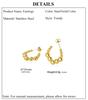 Cazador Geometric Beads Women's Earrings Gold Color Trendy Waterproof Earrings Stainless Steel Jewelry 2026 Party Wedding Gifts