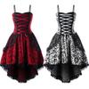 Lady Petticoats Plus Size Plus Size Vintage Women Lace Layered Dip Hem Sleeveless Bandage Corset Dress
