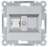 Lumina Gniazdo Komputerowe Pojedyncze Rj45 Kat.5E Utp Srebrne Wl2112