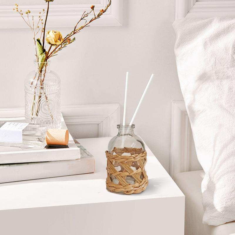 1 шт. Дом Натуральное Плетеное Бохо Декор Бутылка Ротанг Экологичный Трава Макраме Ароматерапия Декоративный 50 мл/100 мл