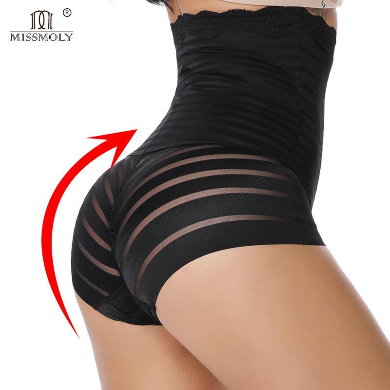 Женские сексуальные корректирующие трусы Miss Moly Однотонные Сетчатые с кружевными вставками Формирующее белье Для вечеринки Элегантный Корсет для талии Контроль живота Фаха Нижнее белье