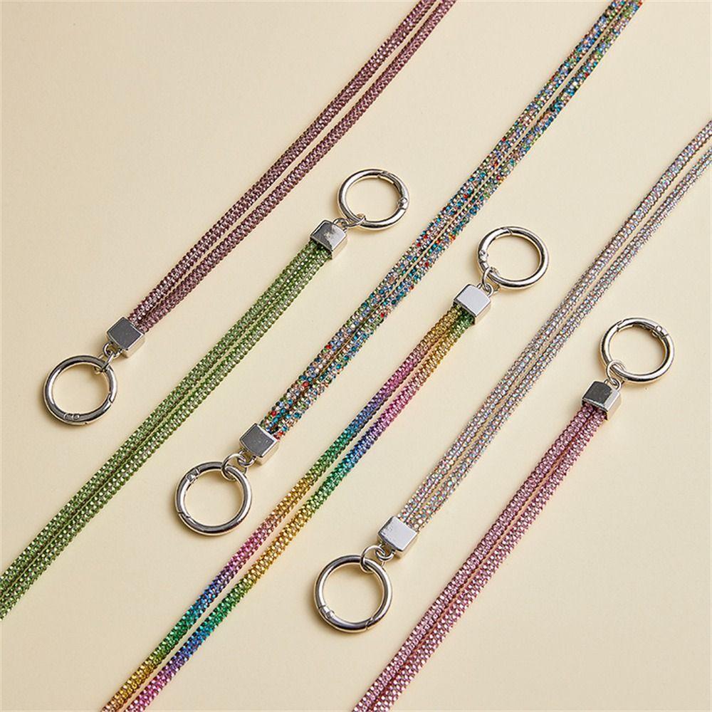 Ремешок для телефона со стразами, блестящий кристалл, шейный ремешок, ювелирные изделия для телефона