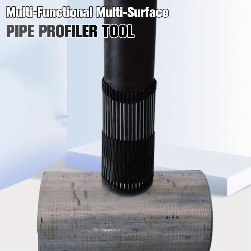 1PC Multi-Functional Pipe Profiler Tool - Manual Contour Gauge for Plumbing, Precision Pipe Shaping & Angle Measuring