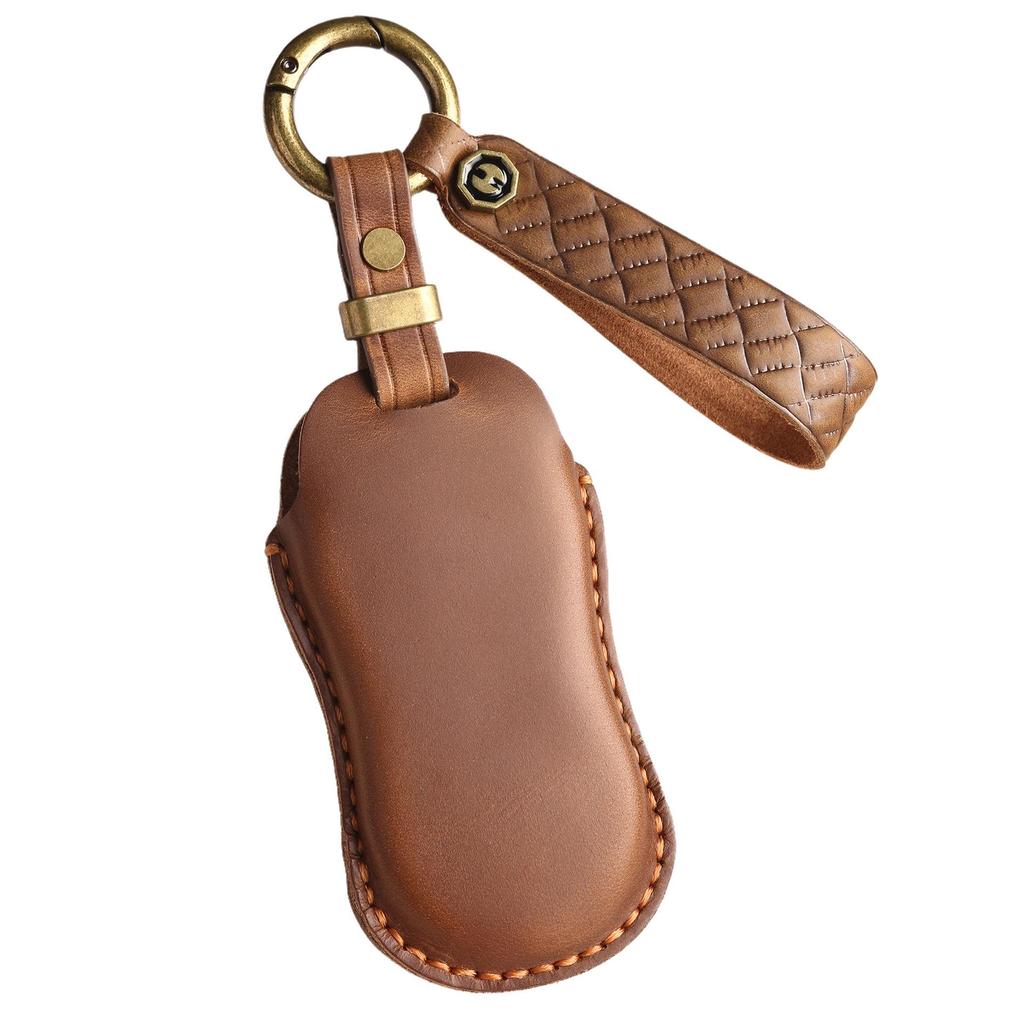 Кожаный чехол для ключа ручной работы в ретро-стиле для Geely Xingyue & Boyue Pro