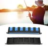 2Pcs Wall Mounted Fishing Rod Rack Orderly Storage Space Saving Anti Scratch Horizontal Fishing Rod Holder for Household