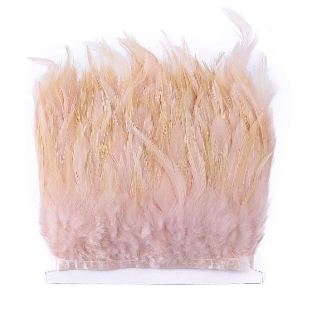 Feather4-6inch High Quality Chicken Feathers Trim Fringe 1meter Mint Green Rooster Feather Ribbon Wedding Dress Creative Crafts Plumes