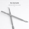Double-Ended Stainless Steel Cuticle Scraper & Pusher Tool for Nail Art Removal