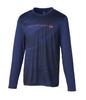 Футболка Dunlop Tennis Wear Badminton с длинным рукавом, впитывающая влагу, быстросохнущая, с защитой от ультрафиолета DAL8444 2024FW Navy M [DUNLOP]