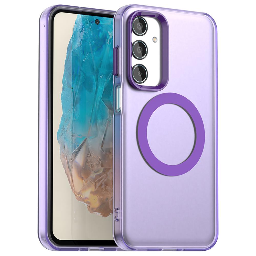 Для Samsung Galaxy M35 5G Чехол Совместимый с MagSafe PC+TPU+PET Противоударный Чехол для Телефона