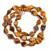 AAA+ 100% Natural Tiger Eye Mix Shape Smooth Beads Necklace 3-12 Mm 18" UB-8444