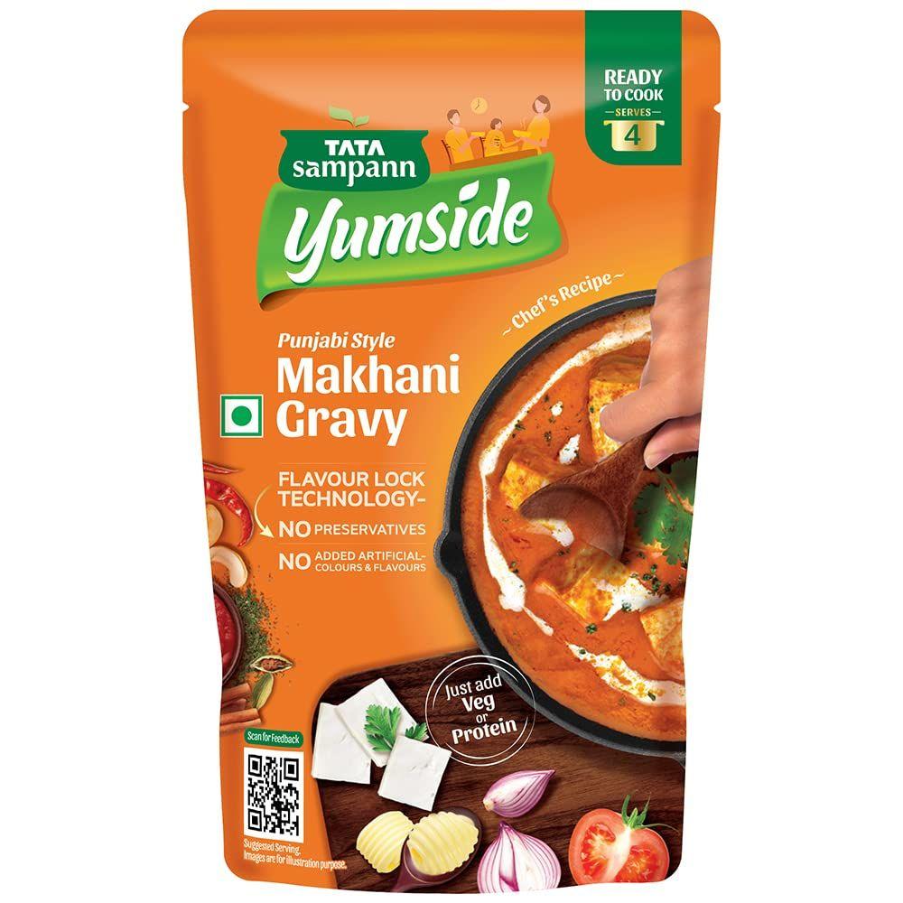 Tata Sampann Yumside в пенджабском стиле Makhani Gravy | Готов приготовить | Порций на 4 человека, 180 г