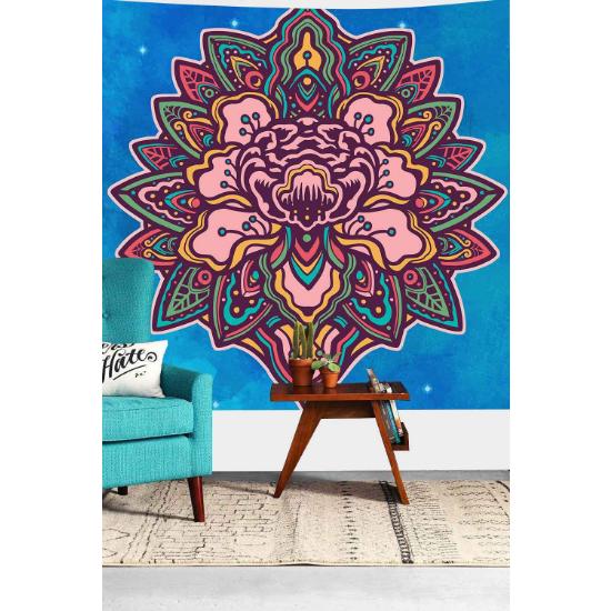 Мандала цветок гобелен гобелен с черепом карты Таро гобелен настенный художественный декоративный гобелен спальня эстетика домашнего декора