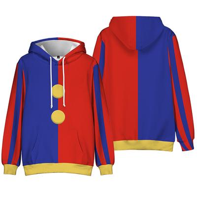 Унисекс The Amazing Digital Circus Anime Толстовка Tie Dye Толстовка Уличная одежда с графическим принтом Толстовки для пар Мужчины Женщины