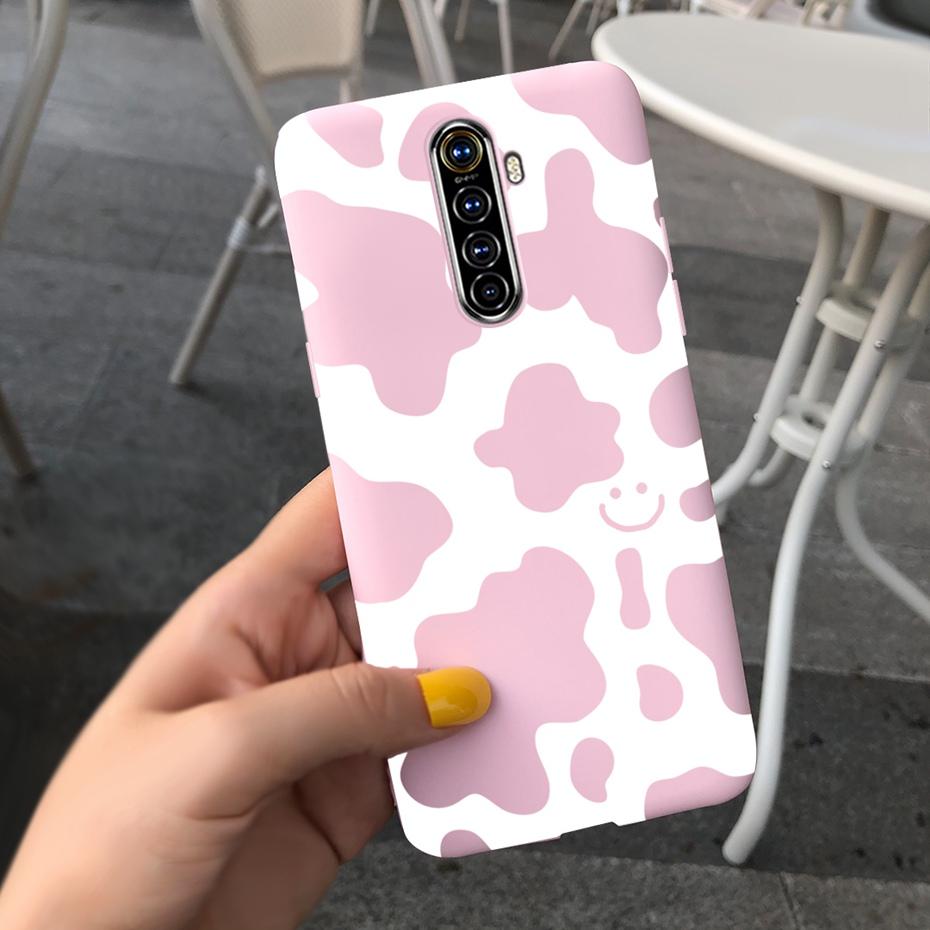 Чехол для телефона Realme X2 Pro Чехол Realme XT X2 Милый рисунок Конфетный цвет Силиконовая задняя крышка Для RealmeX2 X 2 Pro XT Мягкий ТПУ Чехол