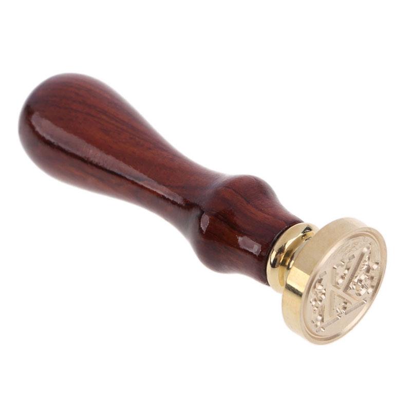 Винтажный штамп для восковой печати Классические ретро-печати от A до Z Деревянные штампы Алфавит Рукоделие 26 букв Сургуч Домашний декор Дропшиппинг