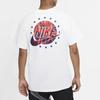 Nike Футболки Мужские Белые С Круглым Вырезом Умеренный Прямой Крой CV1084-100