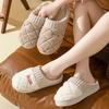 Cotton Slippers Women's Winter New Warm Slippers Couple Velvet Non-slip Cotton Shoes Wool Slippers Shoes