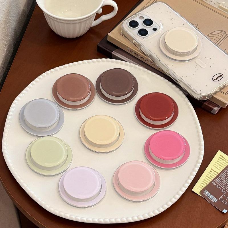 Solid Color Magsafe Magnetic Phone Stand Retractable Portable Universal Desktop Lazy Holder