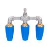3 in 1 360 Degree Rotating Turbo Nozzle with 1/4 Inch Quick Connection Rotating Pressures Washer Tips for Garden Car Concrete
