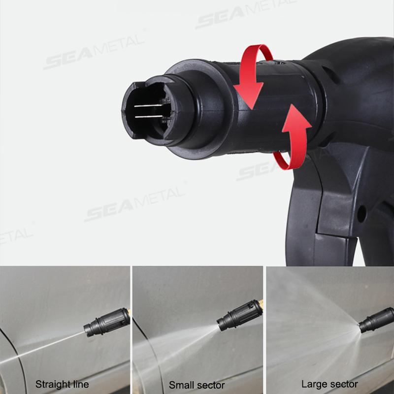 SEAMETAL High Pressure Car Wash Water Gun Swivel Adjustable Nozzle Car Detailing Washing Foam Sprayer Trigger Handle Washer Gun