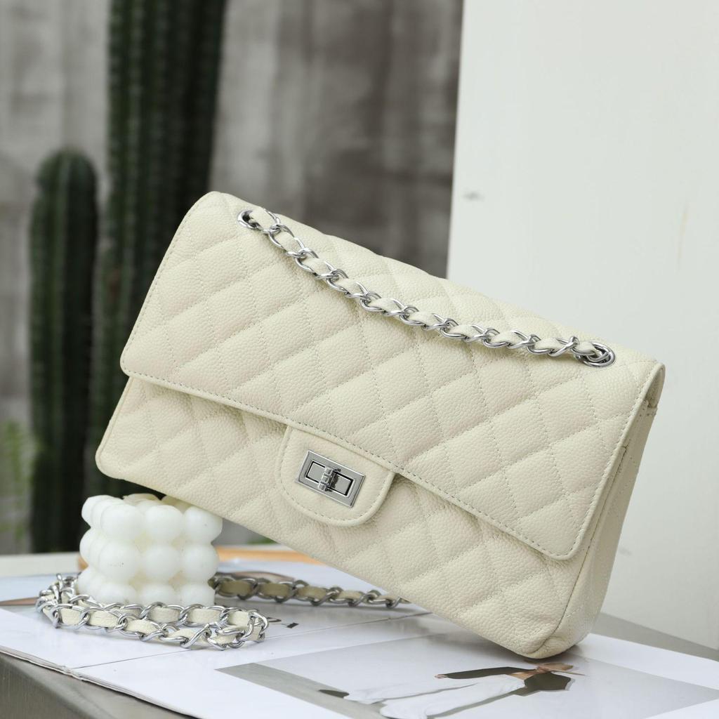 Женская сумка-мессенджер 2025 года из натуральной кожи с бриллиантами и икрой — ретро, универсальная сумка-подмышка и сумка-мессенджер