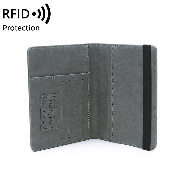 RFID-Блокирующий Держатель для Паспорта из Искусственной Кожи: Шикарный, многофункциональный чехол для документов для путешествий