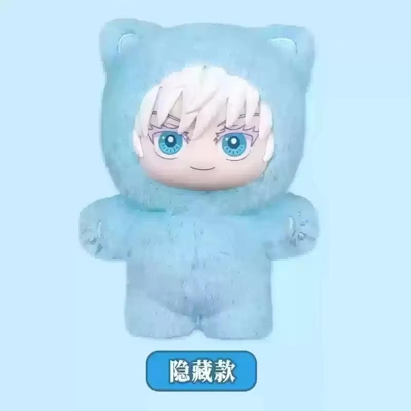 New Genuine Eaki Jujutsu Kaisen Season 2 Cat Park Party Gojo Satoru Plush Box Doll Bag Pendant Model Collection Gifts Toys