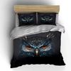 "Geometric Owl Art Decor Set" Multiple sizes kid's and adults' bedroom Exquisite 3PC bedding set, gift