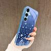 Сине-белые цветы Чехол для телефона для Samsung Galaxy S26 S25 S24 S23 S22 FE Ultra Plus Встроенное стекло ощущение голого телефона Мужчины женщины
