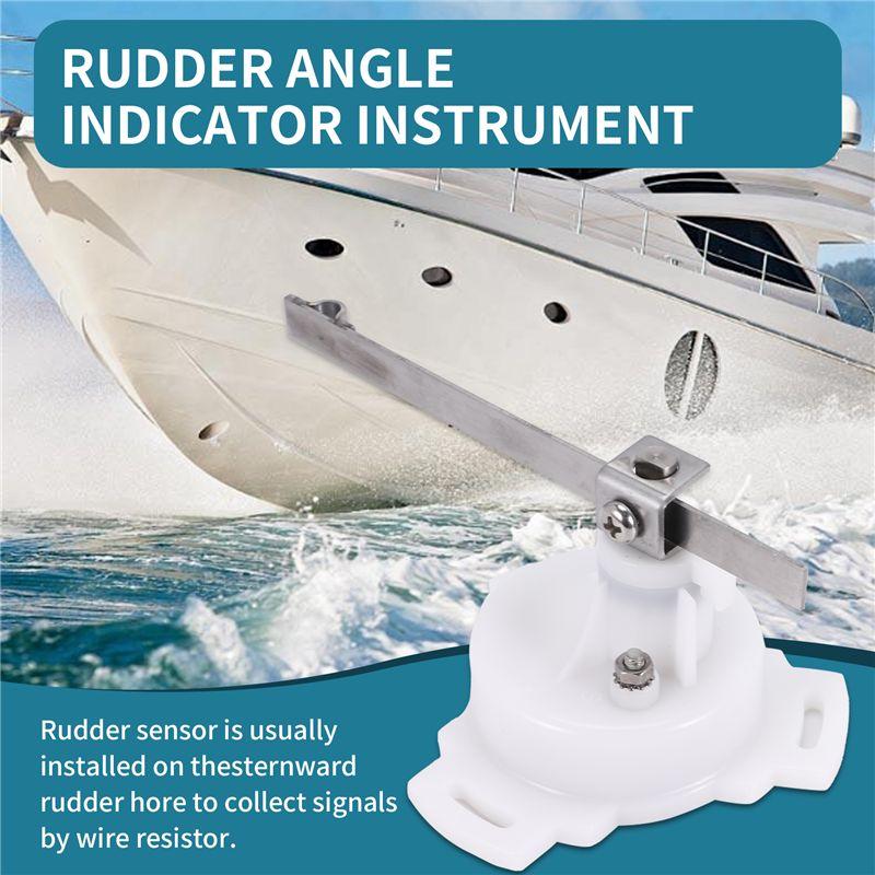 R1-Stainless Steel Rudder Angle Indicator Gauge Sensor For Marine Boat 0-190 Ohms Auto Replacement Parts Speedometers