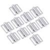 10 Sets BIKINI CLIPS Hook & Snap Metal Strap Bra Fastener Swimwear 9.5mm