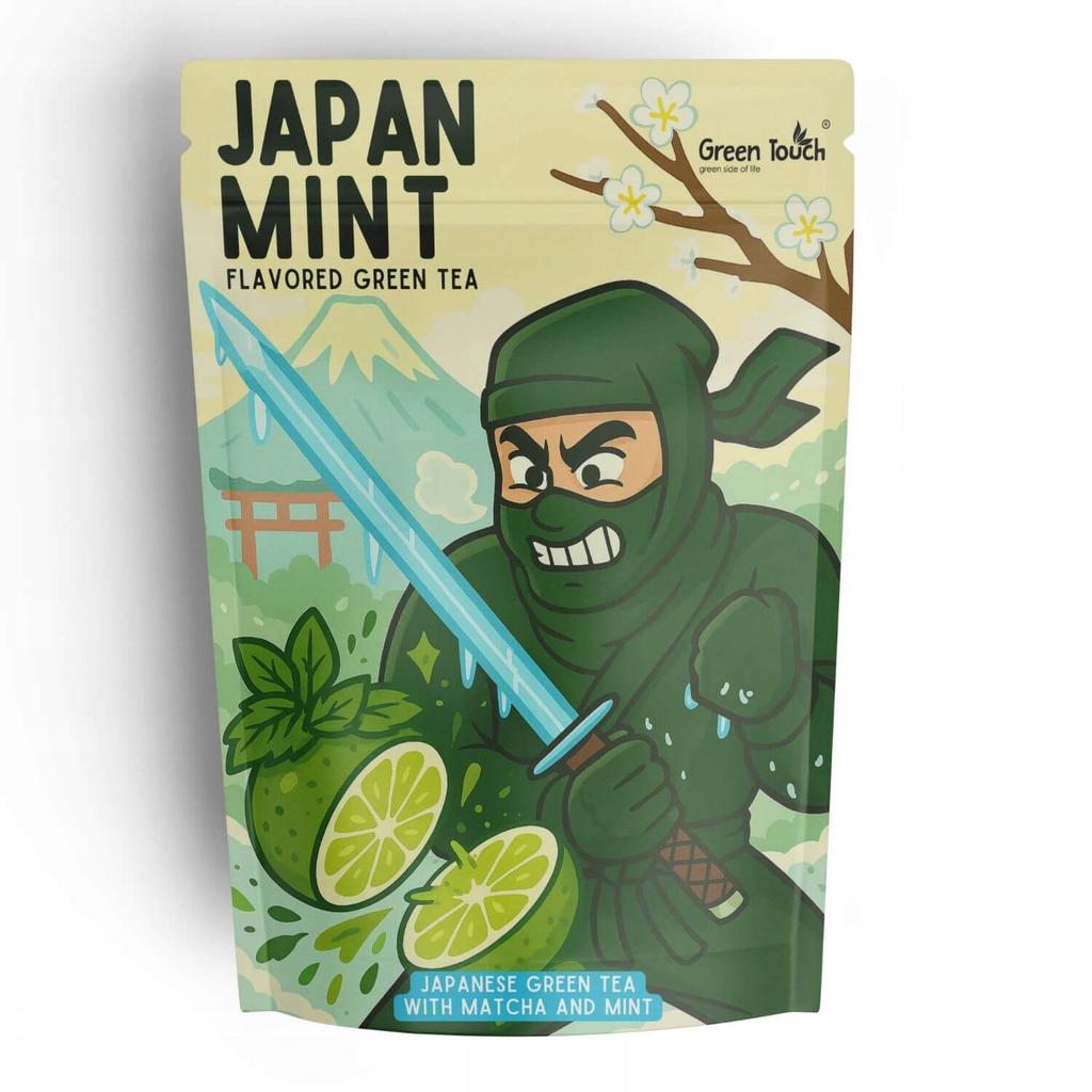 Herbata Zielona Japońska Japan Mint 50 G Shizuoka Matcha Mięta Lawenda