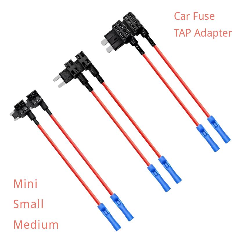 TAP Adapter Micro Standard ATM Blade Fuse MINI SMALL MEDIUM Size Car Fuse Holder Add-a-circuit Relays 5