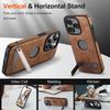 Artificial Leather Mobile Phone Cases with Kick Stand for iPhone 16 15 14 Plus 13 12 11 Case Trending Products 2025 New Arrival