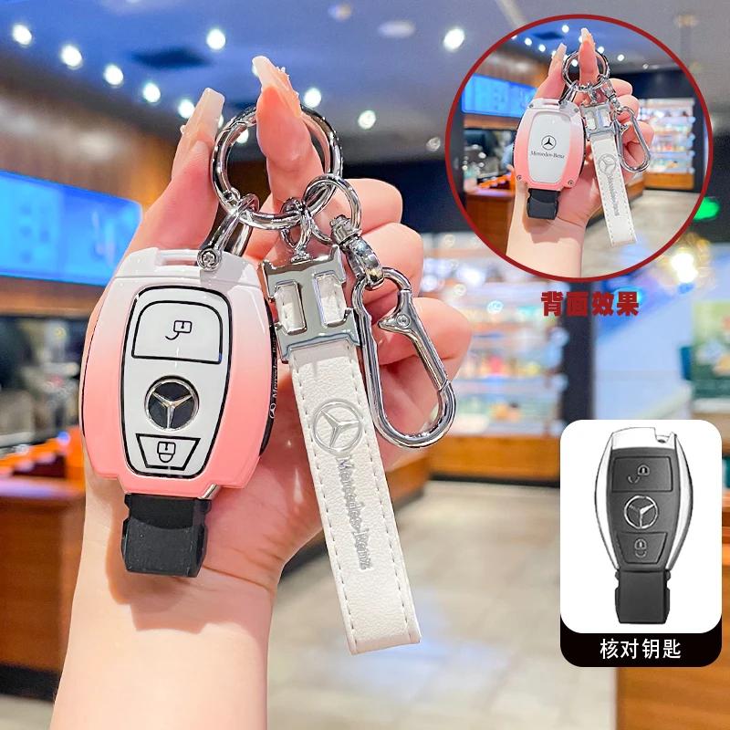 Car Smart Key Cover Case Shell Accessories For Mercedes W212 W204 for Benz A B C E GL S GLA GLK CLS Class AMG W205 W463 W176 i1